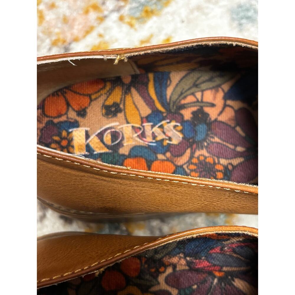 Korks Women's Theodore Loafers Size 9.5M Brown Comfort Stacked Heel Versatile - Picture 4 of 6